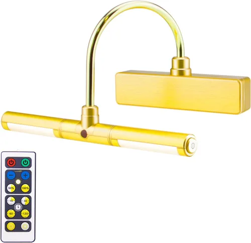 Miniatura 27 de LUXSWAY - Iluminación LED inalámbrica para marcos de fotos, iluminación recargable para exhibición de arte, clip para cuadros, luces para sobre