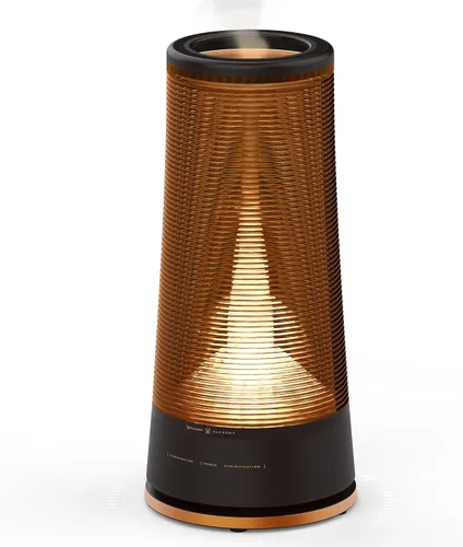 Vornado LUCERNA 3 Alchemy Humidificador ultrasónico con luz ambiental, capacidad de 1.5 galones, tiempo de funcionamiento de 28 horas, diseño de