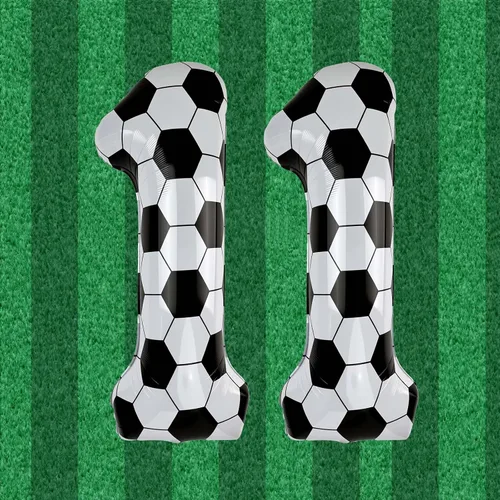 Miniatura 19 de Juego de globos de béisbol de 40 pulgadas, decoraciones de fiesta de cumpleaños número 10 para niños, globo de béisbol número 10 para suministros