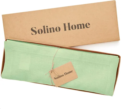 Miniatura 90 de Solino Home Juego de 4 manteles individuales blancos de 100 % lino puro de 14 x 14 pulgadas para invierno, San Valentín, primavera, Pascua, Fete