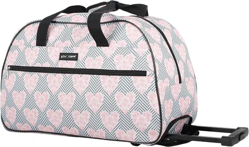 Miniatura 2 de Betsey Johnson Colección de equipaje de mano de diseñador - Bolsa de lona ligera de 22 pulgadas - Maleta de viaje de negocios de fin de semana con 2