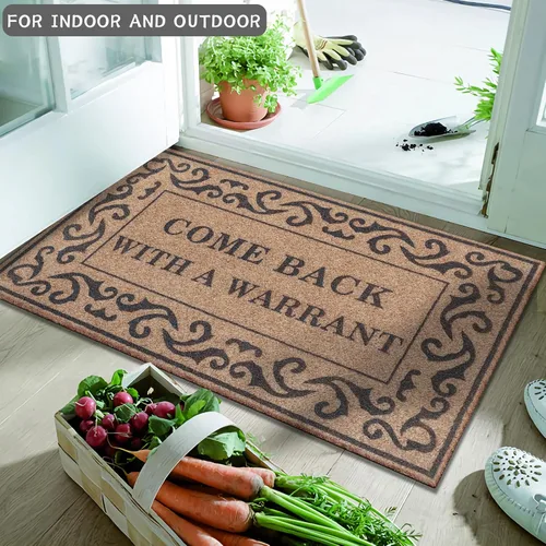 Miniatura 6 de Tapete para puerta delantera para el hogar, entrada, entrada, tapete divertido y duradero para interiores y exteriores, tapete de bienvenida de goma