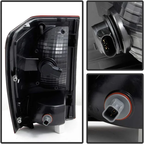 Miniatura 2 de ACANII - Juego de luces traseras para Jeep Grand Cherokee 2007-2010 con color negro