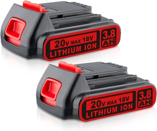 Masione Batería de litio de repuesto para Black and Decker de 20 V, 3.0 Ah, paquete de 2 piezas de repuesto para LBXR20 LBX20 LB20 LBXR2020 LB2X4020