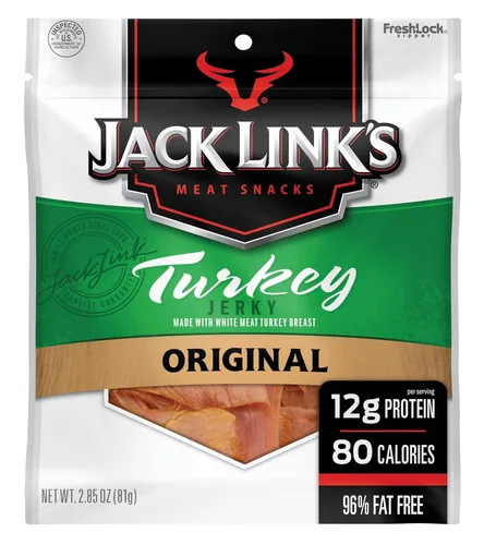 Jack Links Carne seca de pavo sin glutamato monosódico, original