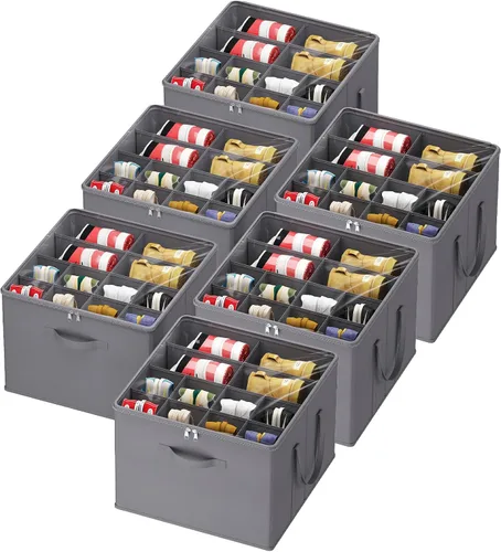 Miniatura 16 de Lifewit Organizador de almacenamiento de zapatos para armario para 12-16 pares, contenedor de almacenamiento grande de tela con cubierta