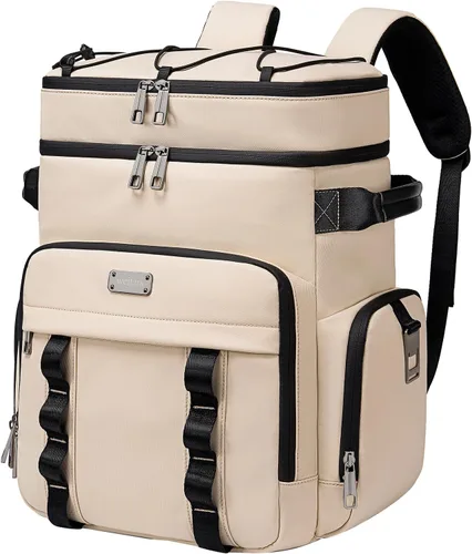 Weitars - Mochila enfriadora aislada, bolsa enfriadora suave impermeable de doble cubierta, mochila enfriadora a prueba de fugas para almuerzo para
