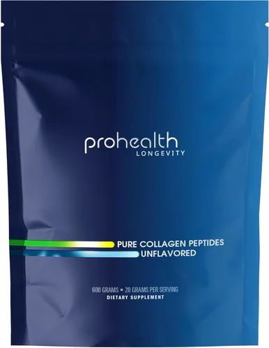 ProHealth Péptidos de colágeno puro en polvo, 21.16 oz | Apoya el cabello, las uñas, la piel, los huesos, la salud de las articulaciones y la