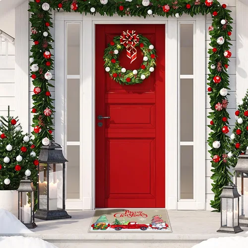 Miniatura 6 de 3 tapetes para puerta delantera de Acción de Gracias de 24 x 16 pulgadas, tapetes de gnomo de bienvenida de Navidad para Acción de Gracias, otoño