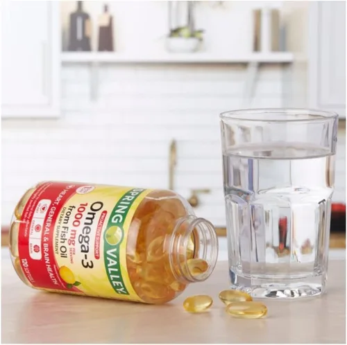Miniatura 2 de Spring Valley Omega-3 de aceite de pescado, 1000 mg, 120 unidades + adhesivo STS.