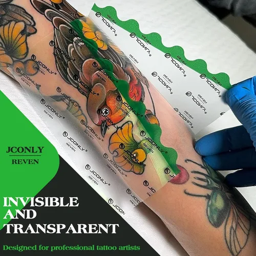Miniatura 3 de Rollo de vendaje para cuidado posterior del tatuaje, 6 pulgadas x 11 yardas, parche para cubrir tatuajes de segunda piel, 72 horas, impermeable