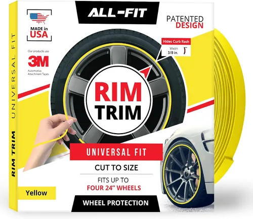 Miniatura 8 de All-Fit Automotive Borde de Llanta – Accesorios Exteriores de Automóvil DIY Duraderos para Protección contra Raspones de Bordillo – Se Adapta a