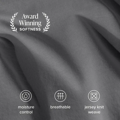 Miniatura 3 de Bare Home - Juego de sábanas de jersey 100% algodón orgánico, ultra suave, 100% algodón - Juego de sábanas y funda de almohada - Sábanas de bolsillo