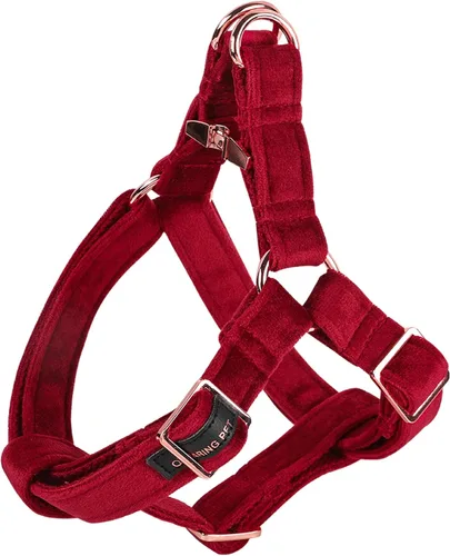 Miniatura 10 de ARING PET Arnés halter para perro, arnés de terciopelo para perro, arnés halter para perro sin tirones, arnés ajustable resistente para perros Verde