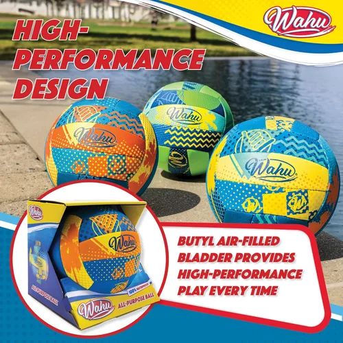 Miniatura 5 de Wahu 100% Waterproof All-Purpose Pool Ball for Beach Volleyball, Soccer, and More, 6.5" Round Water Ball for Beach and Pool Sports Games Naranja