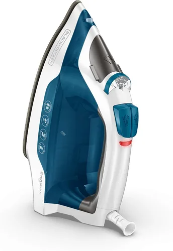 Miniatura 2 de BLACK+DECKER Easy Steam - Plancha compacta IR06V, cable de doble posición, suela antiadherente TrueGlide, vapor vertical, SmartSteam