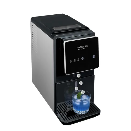 FRIGIDAIRE Máquina de hielo de pepitas con pantalla táctil, máquina de hielo para encimera, máquina de hielo sónico con capacidad de 33 libras,