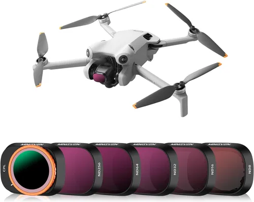 Miniatura 10 de Juego de filtros Mini 4 Pro ND/PL, 6 unidades (CPL, ND8/PL, ND16/PL, ND32/PL, ND64/PL, ND256/PL) Filtro de densidad neutra compatible con DJI Mini 4