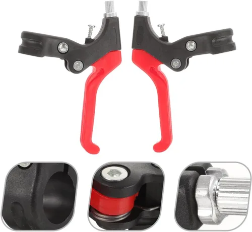 Miniatura 6 de BESPORTBLE 1 par de bicicleta mango de freno accesorios de bicicleta mango de bicicleta empuñaduras de bicicleta Agarraderas de metal universal
