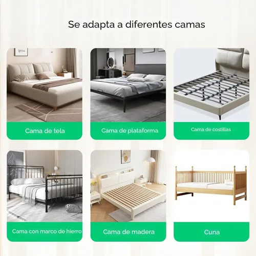 Miniatura 6 de UPGOGO Barandilla de cama plegable para niños, barandilla de cama para bebé con sistema de seguridad de anclaje reforzado, se adapta a literas, Gris