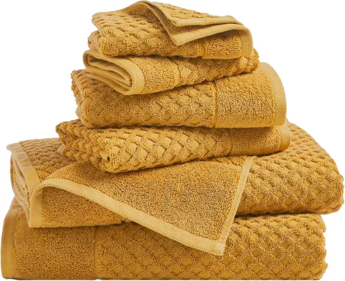 Miniatura 62 de Great Bay Home - Toallas de mano 100% algodón blanco, 6 toallas de baño suaves para manos, altamente absorbentes y de secado rápido, colección