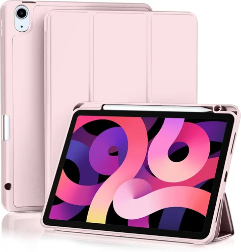 Miniatura 12 de Akkerds Funda compatible con iPad Air de 11 pulgadas de 7ª/6ª generación (M3/M2) 2025/2024, para iPad Air de 5ª/4ª generación de 10.9 pulgadas Rosa