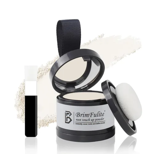 Miniatura 18 de Polvo de retoque de raíz, polvo de cobertura rápida de línea capilar gris para mujeres y hombres, de larga duración y cobertura natural, compacto