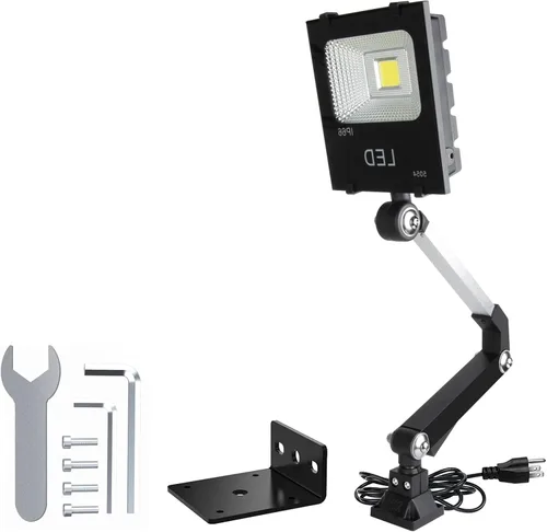 Miniatura 10 de Luz de trabajo de máquina impermeable LED, ángulo ajustable multiusos, aleación de aluminio, brazo largo para torno CNC fresado taladro prensa