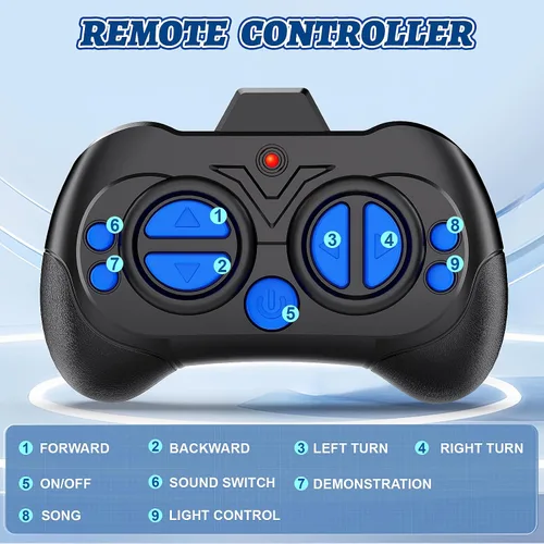 Miniatura 7 de MindPal Juguetes Robot Recargables RC Robots para Niños con Ojos LED Auto-Demostración Baile y Canto Control Remoto Robots Emo para Niños y Niñas