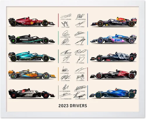 Miniatura 43 de Poster Master Póster de carreras de autos 2023, impresión de autos de carreras, arte de carreras de autos deportivos, regalo para hombres, mujeres