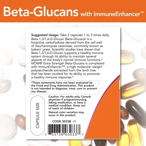 Miniatura 3 de Beta-Glucans con ImmunEnhancer - 60 cápsulas, 2