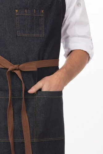 Miniatura 5 de Chef Works Unisex Memphis Chefs Bib Apron