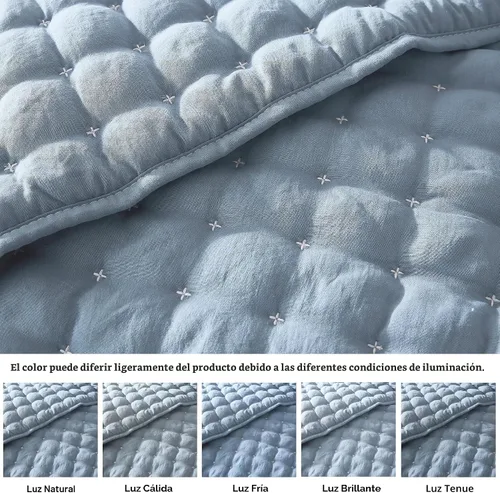 Miniatura 2 de WDCOZY Juego de ropa de cama tamaño individual con funda de almohada, colcha suave y ligera, edredón acolchado y fino para todas las estaciones, 2