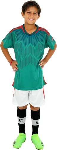 Miniatura 5 de PAIRFORMANCE Uniformes de fútbol para niños, camiseta deportiva de equipo y pantalones cortos para niños, ropa deportiva, unisex, de 4 a 14 años