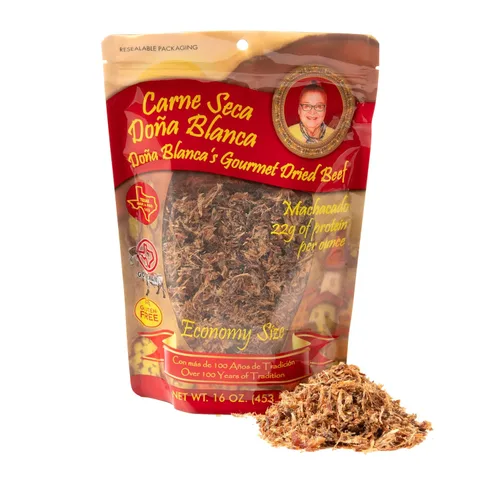 Miniatura 9 de Carne Seca Doña Blanca 2 onzas (2.00 oz) - Carne Seca - Machacado - Carne seca de res triturada - Carne seca masticable - Sal marina Kosher baja