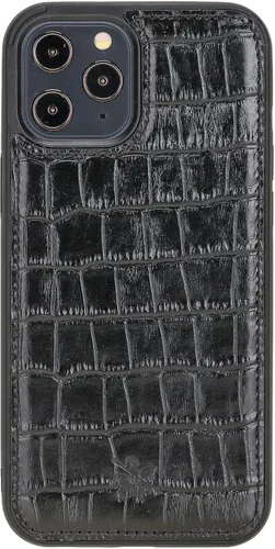 Miniatura 44 de Venito Lucca - Funda de piel compatible con Samsung Galaxy Note 10 (6,3 pulgadas), extra segura, con cubierta trasera acolchada, cocodrilo negro