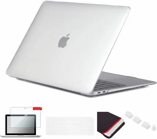 Miniatura 3 de Pack 5 en 1 de carcasa para MacBook Air, de Se7enline, de plástico duro, tacto suave, con protector de teclado de silicón, protector de pantalla