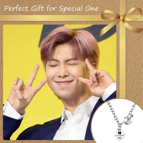 Miniatura 3 de ARETIS Kpop Bangtan - Collar de regalo para niños Be the best J-HOPE JIMIN JIN JK RM SUGA V Collar Bangtan Boys Lover Jewelry Regalo para niños fans