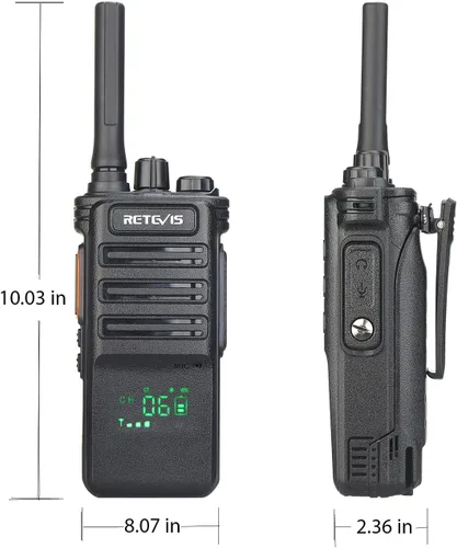 Miniatura 9 de Retevis RB89 Radios de 2 vías de largo alcance, walkie talkie inalámbrico, alta potencia, 700,000 pies cuadrados/50 pisos, GMRS, resistente, 2600