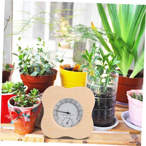 Miniatura 4 de Gadpiparty Wooden Hygrometer and Thermometer for Sauna Room, Multi-Functional Humidity Temperature Meter, Sauna Equipment Accessory with Precise