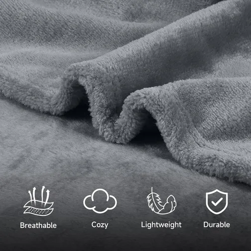 Miniatura 6 de Catalonia Poncho con capucha tipo manta para vestir para mujeres y hombres adultos, capa tipo manta de forro polar con capucha Cálido, suave