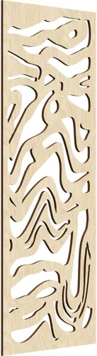 Miniatura 59 de 9 3/8"W x 24 3/8"H x 1/4"T Northfield Decorativos Paneles de Pared de Madera Calado, Abedul