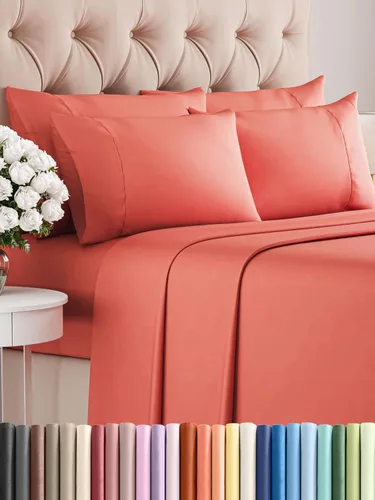 Miniatura 42 de Juego de sábanas Queen de 6 piezas, sábanas tamaño Queen, ropa de cama suave de lujo de hotel, refrescante, cómoda y transpirable, 1 encimera, 1 26