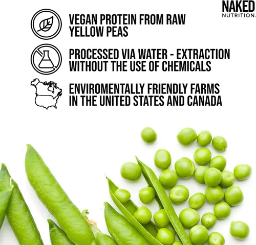 Miniatura 3 de NAKED Shake - Polvo de Proteína de Vainilla - Batido de Proteína a Base de Plantas con Aceite MCT, Sin Gluten, Sin Soja, Sin OGM ni Edulcorantes