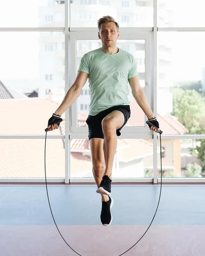 Miniatura 8 de nonogo Cuerda de saltar inalámbrica con contador para fitness, cuerda de saltar inteligente ajustable para hombres, mujeres, niños, boxeo de Negro