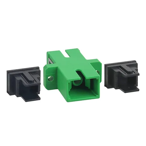 Miniatura 4 de Acoplador óptico de fibra óptica SC verde adaptador de fibra óptica monomodo SC, hembra SC a SC hembra APC acoplador óptico de fibra de modo único