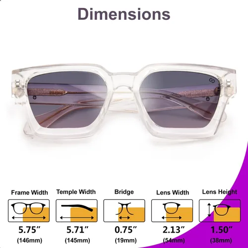 Miniatura 44 de VISOONE Moda 100% UV400 Protección Rectángulo TR90 Y2K Gafas de sol Accesorios para Mujeres Hombres RIVER, Carne de suelo/Gris Rosa