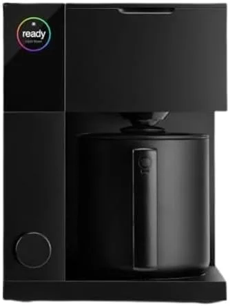 Fellow Aiden - Cafetera de precisión – Jarra térmica de 10 tazas, guía de preparación integrada, programación, tanque de agua extraíble, negro mate