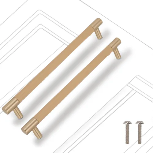 Tissting 1 manija de puerta de gabinete de 10.1 x 1.5 x 0.59 pulgadas, manijas de cuero de latón para gabinete de cocina, armario, armario, cajón 1