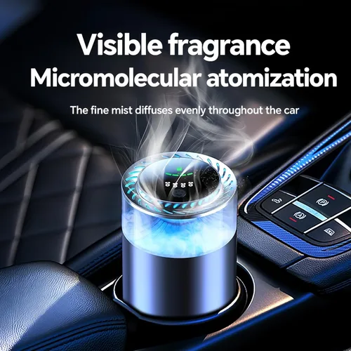 Miniatura 4 de Difusor inteligente para automóvil con paquetes de aceite fragante, difusor de aroma con luz colorida, ambientador de aire para automóvil